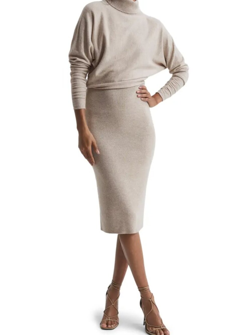 Reiss M Medium Fallon Wool Cashmere Roll Neck Turtleneck Sweater Size Small NWOT